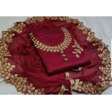 Unstitched Ladies Embroidered Suits